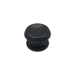 Pomo fijo de puerta, lote de 6, d: 80 mm, aluminio, fijación rápida