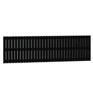 vidaXL cabecero de cama de pared madera maciza pino negro 204x3x60 cm