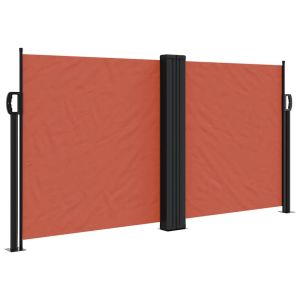 vidaXL toldo lateral retráctil terracota 120x1000 cm