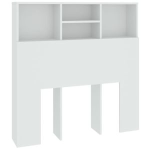 vidaXL mueble cabecero blanco 100x19x103,5 cm