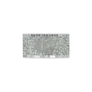 Aplique rectang. Tenor 1xE27 cromo mosaico 17x32,5x6 cm