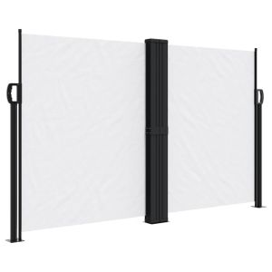 vidaXL toldo lateral retráctil blanco 140x1000 cm