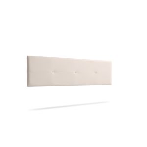 Cabecero tapizado napoli polipiel 115x50x5 cm - beige - moonia