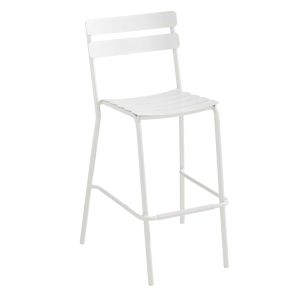 Oviala - silla alta de patio blanca