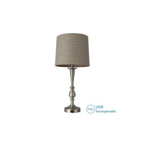 Khalifa table lamp 1xe27 nickel