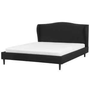 Cama tela colmar 180 x 200 cm negro