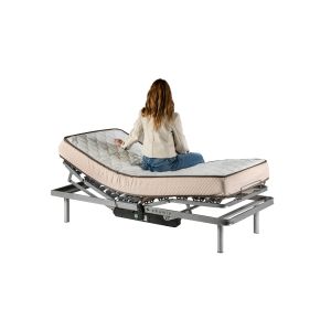 Eris cama articulada  con colchón wite.-135cmx190cm-mando c