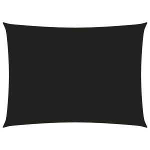 vidaXL toldo de vela rectangular tela oxford negro 2x3,5 m