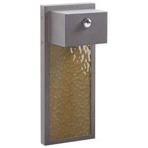 Lámpara de pared LED para exterior carron con sensor de movimiento gris