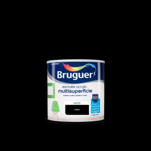 Pintura bruguer acrylic esmalte mate negro 250 ml