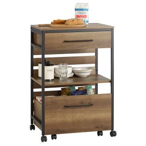 Carro de cocina con 1 cajón móvil fkw118-pf sobuy