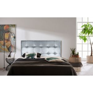 Cabecero iris polipiel plata 170