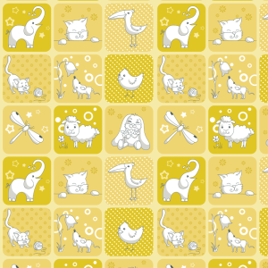 Papel pitado infantil amarillo 60cm por 300cm