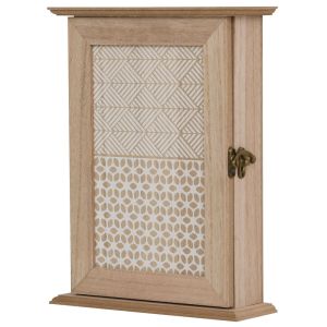 Caja para llave 20x6,5x26,5cm mdf color marrón Homcom