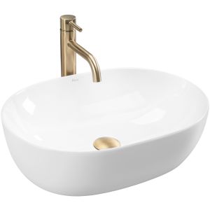 Rea lavabo sobre encimera lisa, 49x35x14 cm