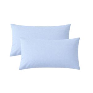 Pack 2 fundas almohada azul 75cm - 100% algodón - donegal collections