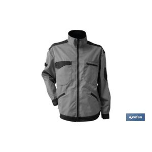 Chaqueta trabajo benz 280gms/m gris-negro t-xs
