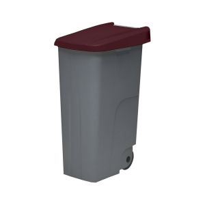 Contenedor de basura denox  65, 85 y 110 | 85 l - tapa cerrada - marrón