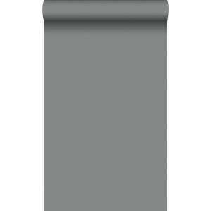 Origin papel pintado liso gris oscuro 53 cm x 10.05 m