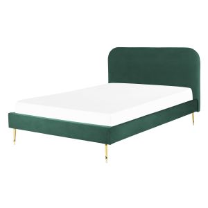 Cama terciopelo flayat 140 x 200 cm verde esmeralda