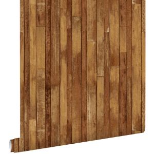 Estahome papel pintado madera de desecho camel 53 cm x 10.05 m