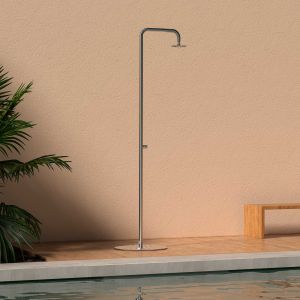 Ducha de piscina de acero inoxidable doccia simius inox sined