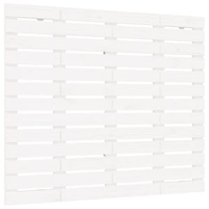 vidaXL cabecero cama de pared madera maciza pino blanco 81x3x91,5 cm