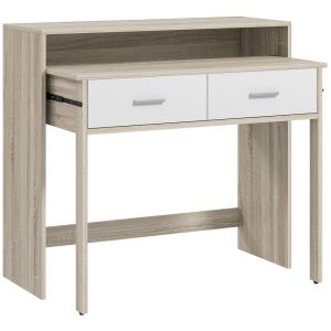 Mesa consola 95x35x87 cm color marrón Homcom, hogar - muebles de recibidor