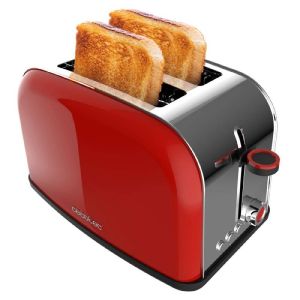 Cecotec tostador vertical toastin' time 850 red lite. 850w, capacidad