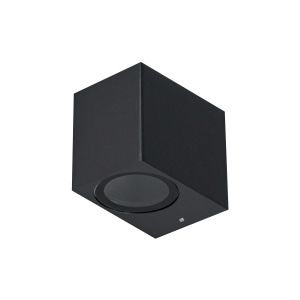 Aplique de pared cuadrado ii para una bombilla LED gu10 gris(apcgu10-1g)