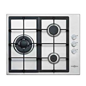 Placa gas vitrokitchen en636lib butano inox 3f