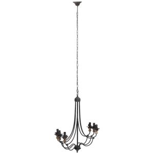 Lámpara de techo de metal negro d69x86h cm
