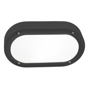 LEDs c4 aplique ip65 basic oval aluminium gris urbano