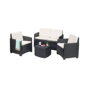 Set salón exterior bacco, impermeable, de plástico