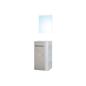 Ondee - escritorio nova - versión recta - blanco - espejo