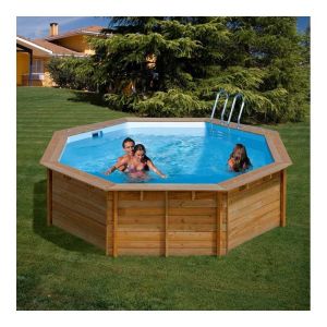 piscina gre redonda de madera lili 2.80 mts x 1.07 mts de alto