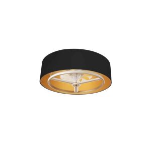 Ventilador de techo dc anuska 60w negro oro 8 aspas