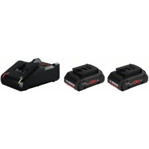 Pack de 2 baterías 18v procore 4ah + cargador rápido - Bosch - 1600a01ba3