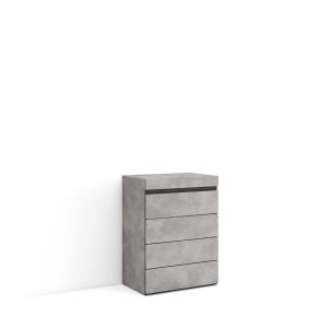Cómoda, cajonera, 57x75x35cm, cemento rf3426