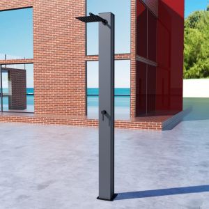 Imex - ducha piscina exterior acero s.316 con agua calentada