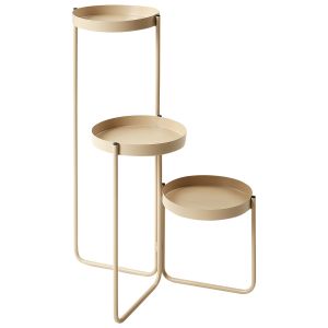 Soporte para macetas fragaria 42 cm metal beige