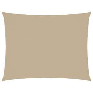 Toldo de vela rectangular tela oxford beige 3x6 m