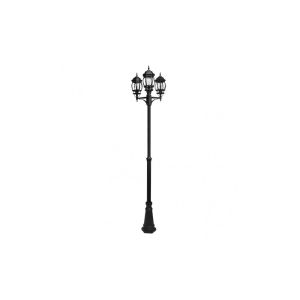 Caelum street light 3xe27 aluminium / crystal black