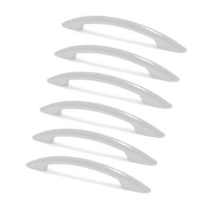 Tirador para mueble rei 6-e418.01 | cc 96 mm | blanco | 6 uds. | abs