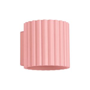 Apliques aura 1 rosa aluminio 10x10x12cm