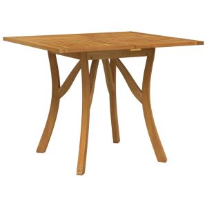 vidaXL mesa de jardín madera maciza de acacia 85x85x75 cm