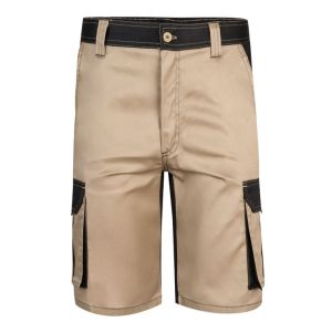 Velilla bermuda bicolor 48 beige arena/negro