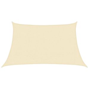 vidaXL toldo de vela hdpe crema 160 g/m² 3/4x2 m