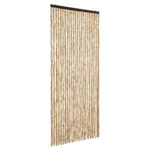 vidaXL cortina mosquitera de chenilla beige 100x220 cm