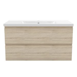 Mueble de baño con lavabo,roble, 99 x 44,5 x 52 cm